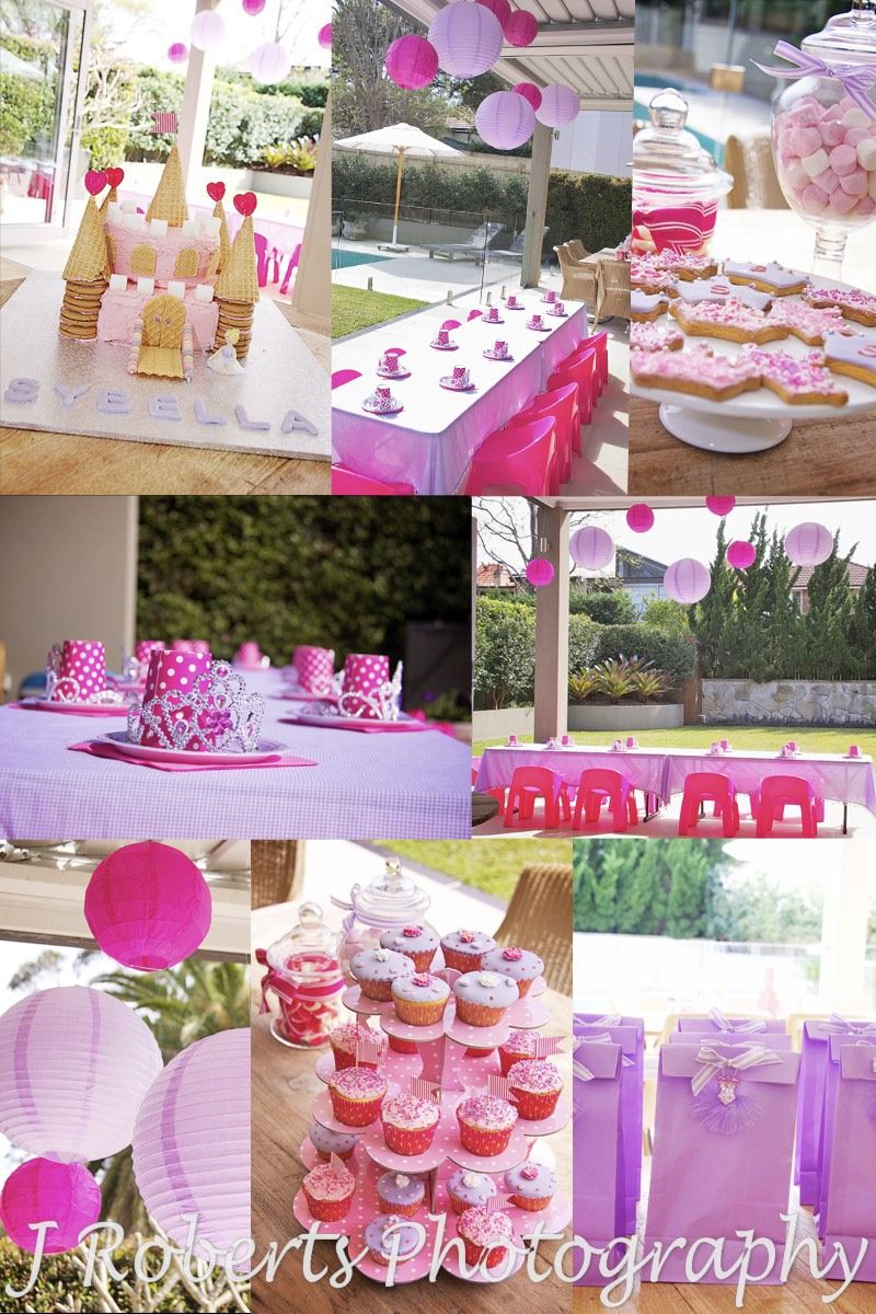 Princess themed party details - party photography sydney